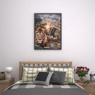 Affiche Collecte majestueuse de jungle