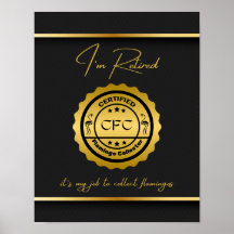 Collecteur de Flamant rose certifié retraité Noir