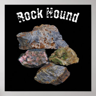 Affiche Collecteurs de minéraux de Hound Rock Funny