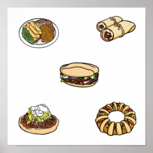 Affiche Collection alimentaire mexicaine