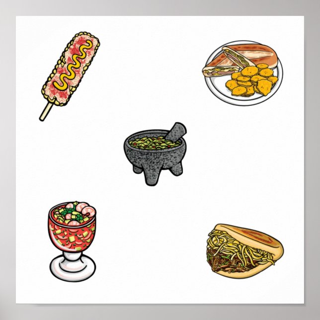 Affiche Collection alimentaire mexicaine (Devant)