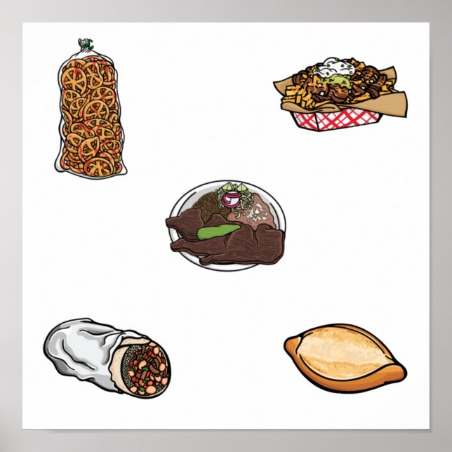 Affiche Collection alimentaire mexicaine (Devant)