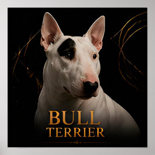 Affiche Collection Bull Terrier à caractère audacieux