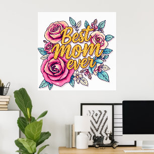 Affiche Collection Cadeau Floral Moderne