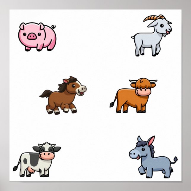 Affiche Collection d'animaux domestiques (Devant)