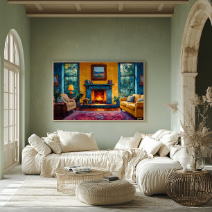 Affiche Collection d'art Fauvisme Moderne - Couleurs Vives