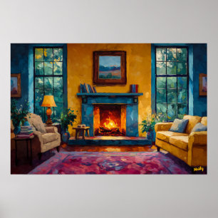 Affiche Collection d'art Fauvisme Moderne - Couleurs Vives