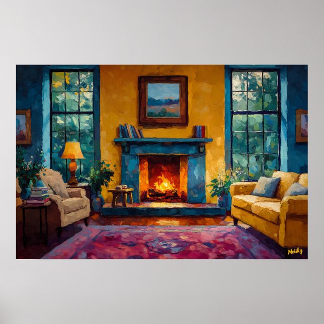 Affiche Collection d'art Fauvisme Moderne - Couleurs Vives (Devant)