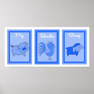 Affiche Collection d'art murale pour garçons de triage de 