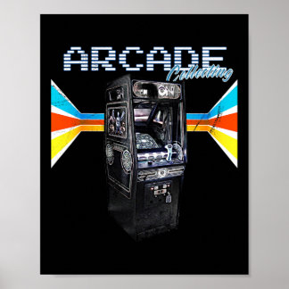 Affiche Collection de bornes de jeux vidéo 1970 1980 1990