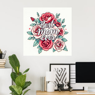 Affiche Collection de cadeaux de luxe floral populaire