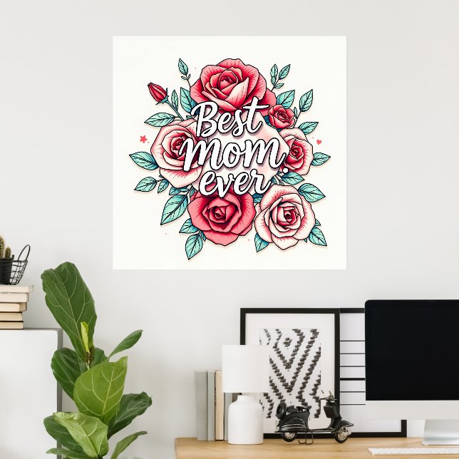 Affiche Collection de cadeaux de luxe floral populaire (Bureau à domicile)