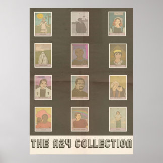 Affiche Collection de design de Tarot de film A24