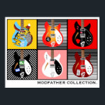 Affiche Collection de guitares électriques Mod Brit Pop Ar<br><div class="desc">Mod Brit Pop Art collection de guitares électriques Poster</div>