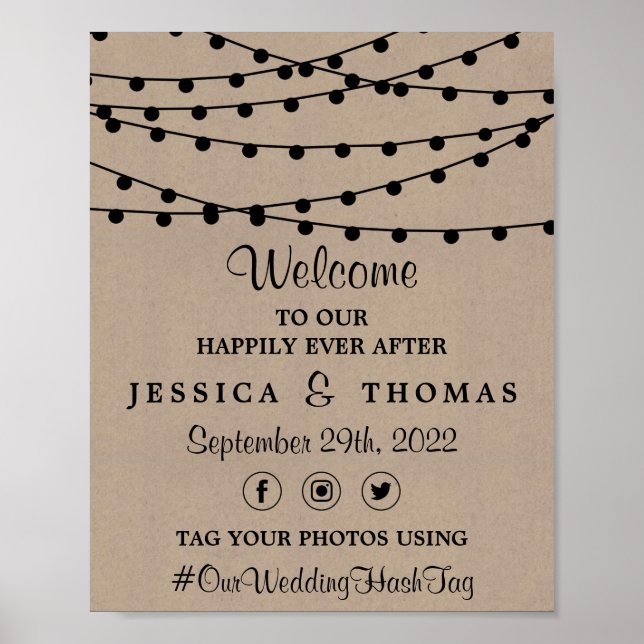 Affiche Collection de Mariages Rustic Kraft (Devant)