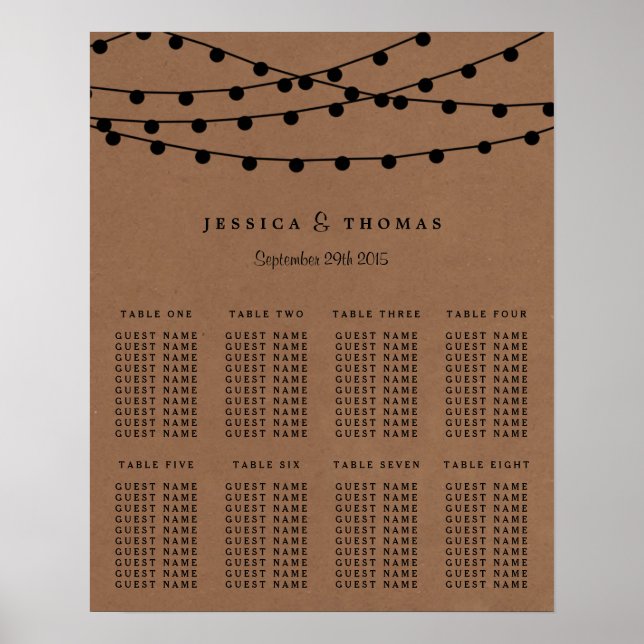 Affiche Collection de Mariages Rustic Kraft (Devant)