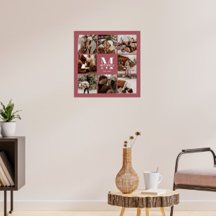 Affiche Collection de photos de famille moderne et élégant