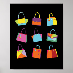 Affiche Collection de sacs à main de mode