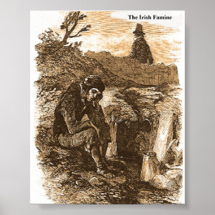 Affiche Collection d'images de la famine irlandaise pour a