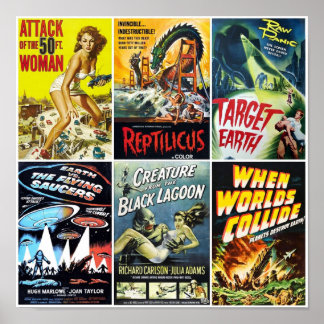 Affiche Collection d'oeuvres d'art cinématographique SciFi