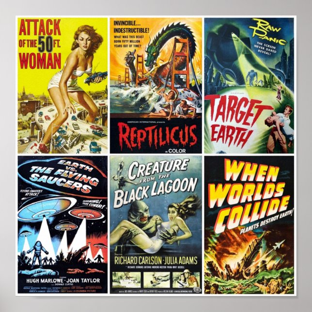 Affiche Collection d'oeuvres d'art cinématographique SciFi (Devant)