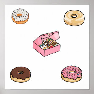 Affiche Collection Donuts