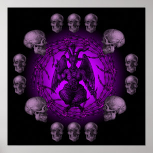 Affiche Collection d'os Baphomet