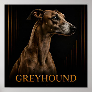 Affiche Collection Élégante Vitesse Greyhound