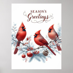 Affiche Collection Festive de cartes de Noël pour Gre de V