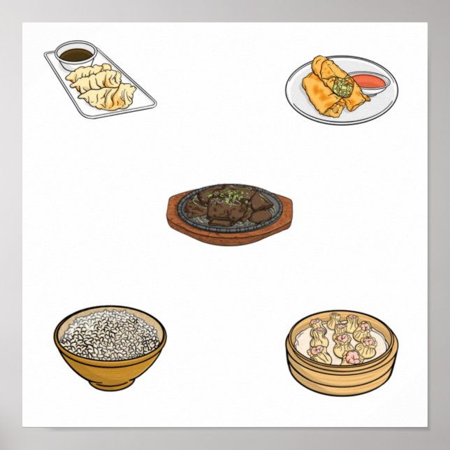 Affiche Collection gastronomique asiatique (Devant)