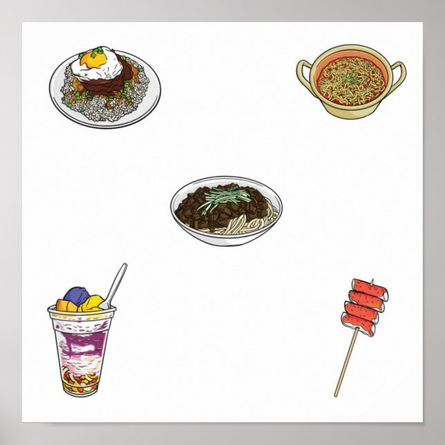 Affiche Collection gastronomique asiatique (Devant)