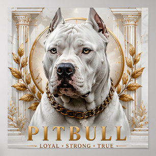 Affiche Collection Héritage Fidèle du Terrier Pit Bull Amé