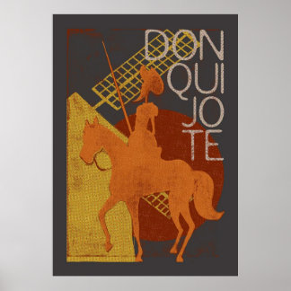 Affiche Collection Livres Don Quichotte