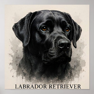 Affiche Collection Luxueuse pour Amants de Labrador Retrie