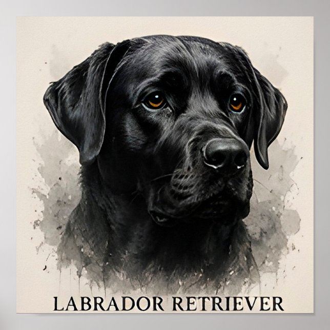 Affiche Collection Luxueuse pour Amants de Labrador Retrie (Devant)