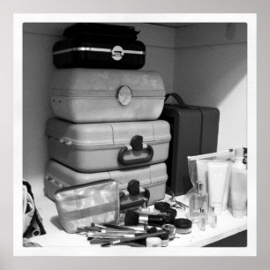 Affiche Collection maquillage Photographie noir blanc