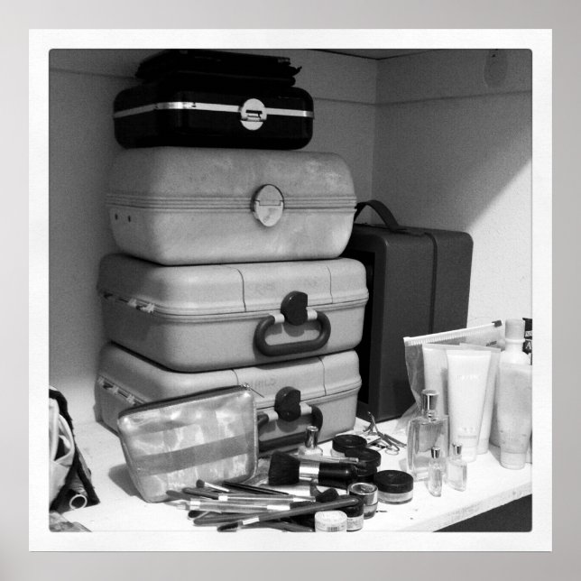 Affiche Collection maquillage Photographie noir blanc (Devant)