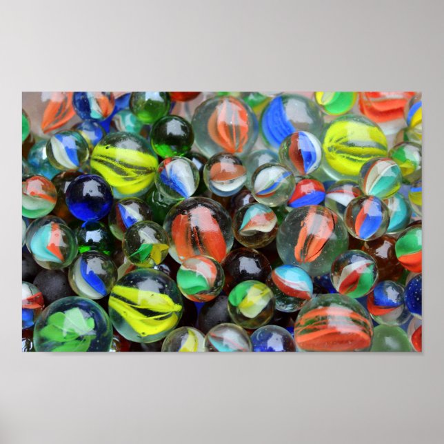 Affiche Collection of Glass Marbles (Devant)