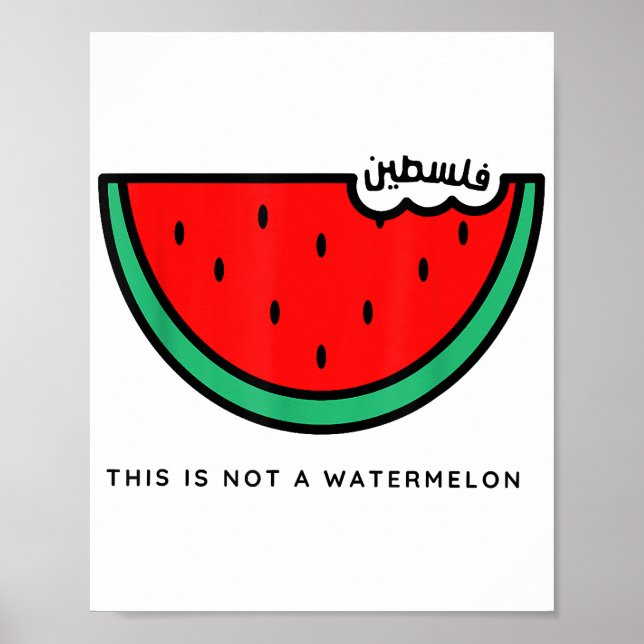 Affiche Collection Palestine 'This is not a Watermelon' (Devant)