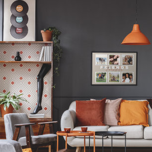 Affiche Collection photo moderne Beige Friends Forever