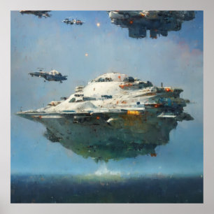 Affiche Collection science-fiction : hommage à John Berkey