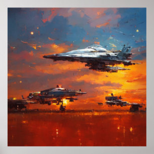 Affiche Collection science-fiction : hommage à John Berkey