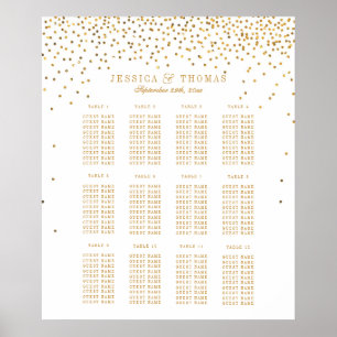 Affiche Collection Vintage de Mariage Glam Gold Confetti