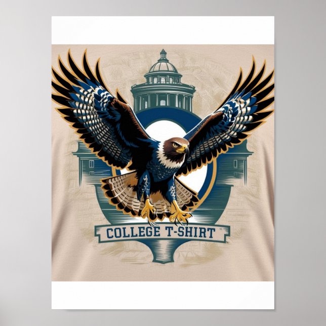 Affiche College : Logo Hawk (Devant)