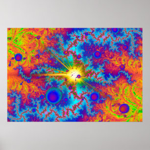 Affiche Colliant Dweeb Ballz psychédélique