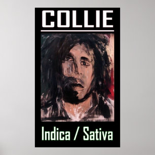 AFFICHE COLLIE INDICA SATIVA