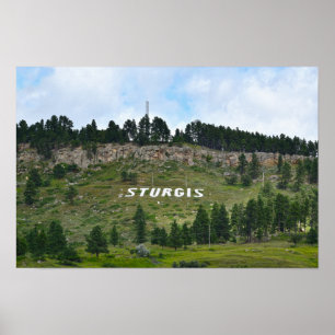 Affiche Colline de Sturgis, Dakota du Sud