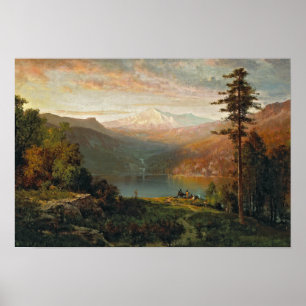 Affiche Colline de Thomas - Indien par un lac dans un