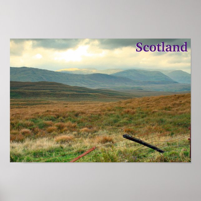 Affiche Collines du Perthshire, Écosse (Devant)