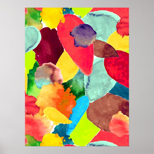 Affiche Collision de couleurs 5 (Devant)